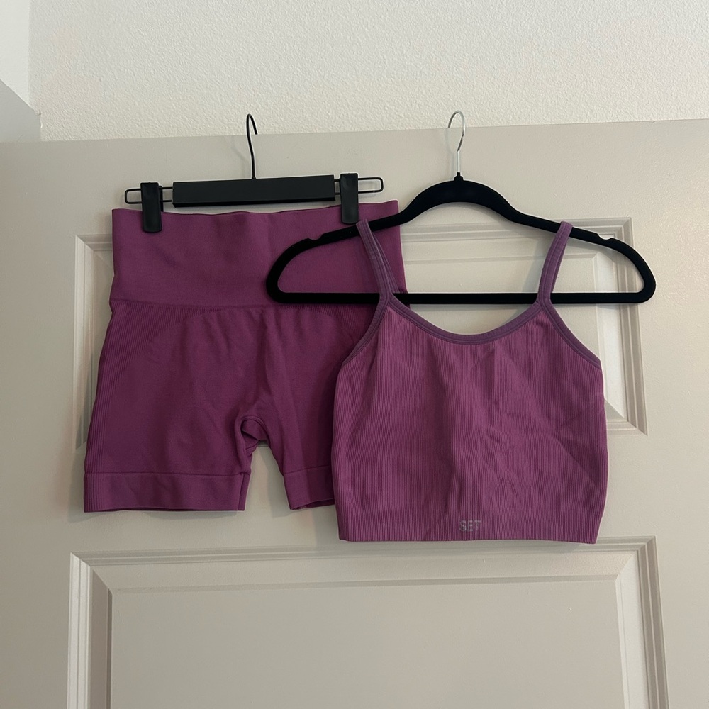 TOP + SHORTS - Sculptflex set (purple)